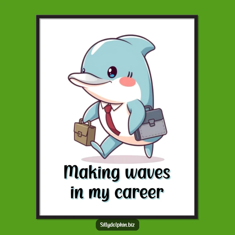 Free Printable Funny Dolphin Art - Humorous Downloadable Wall Decor