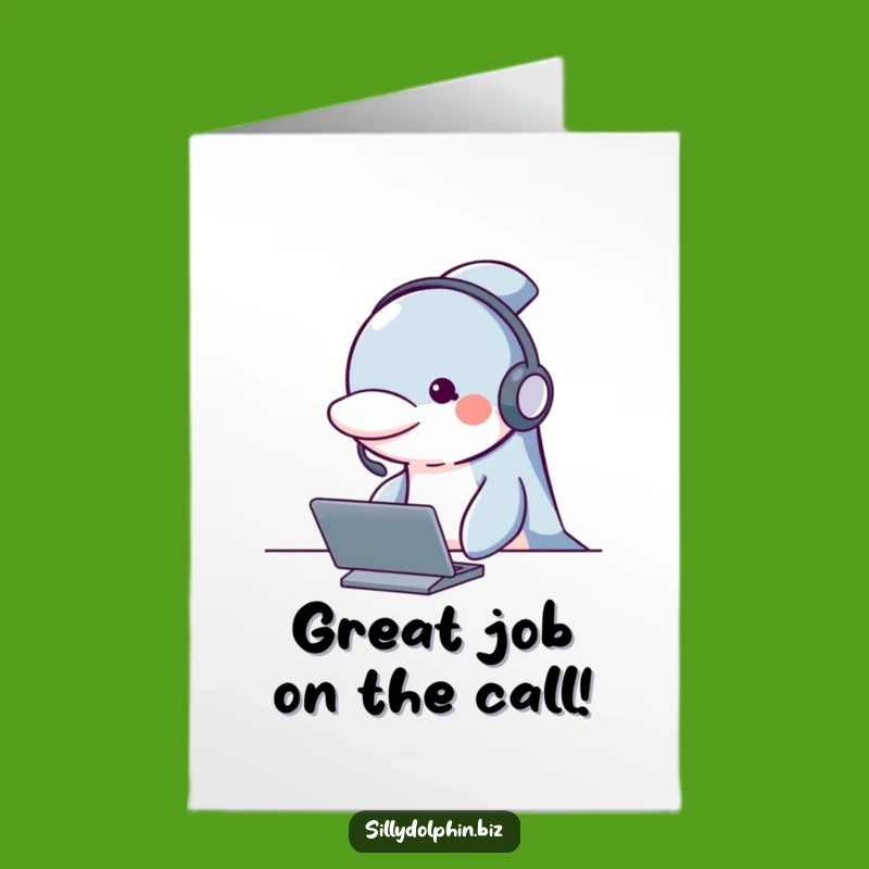 Free Printable Congratulations Card: Dolphin Agent, Funny Downloadable