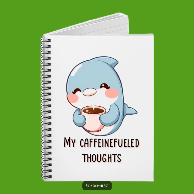 Funny Dolphin Coffee Notebook: Coffee Break Dolphin Journal, Perfect Funny Gift
