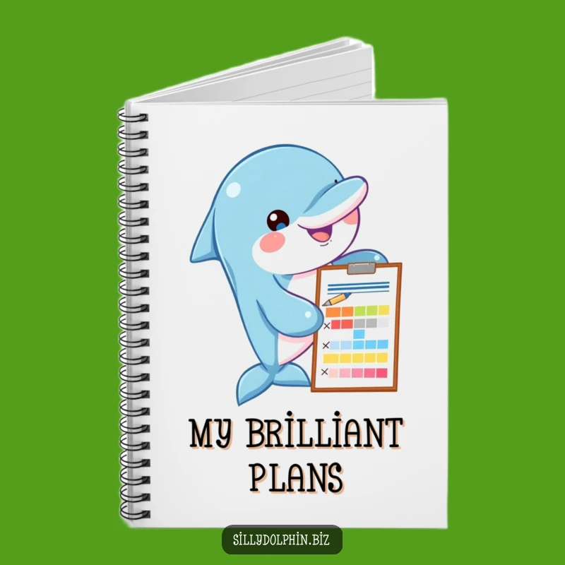 Funny Dolphin Chart Notebook - Analytical & Organized Gift